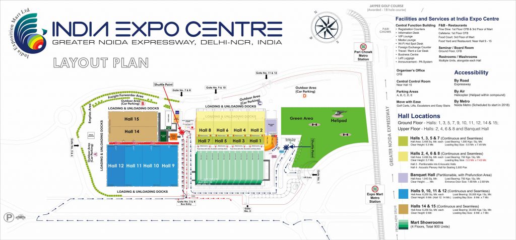 Venue Map – India Expo centre