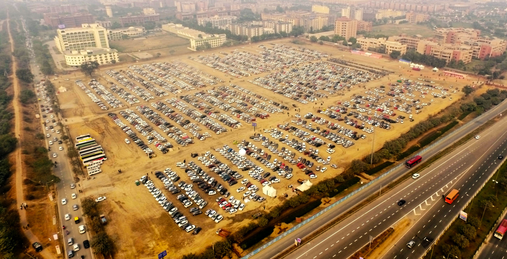 India Expo Mart parking