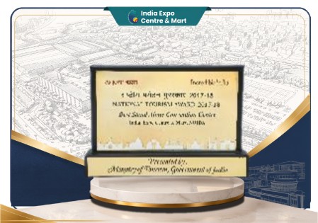 Awarded the National Tourism Award - Best Standalone Convention Centre in India by Government of India